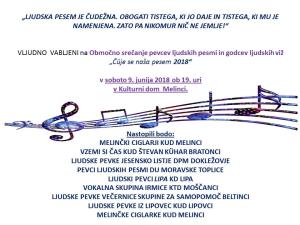 ljudska pesem Melinci viže